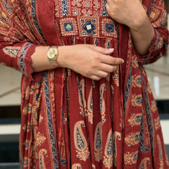 Women's Elegant Printed Cotton Kurta Set with Dupatta