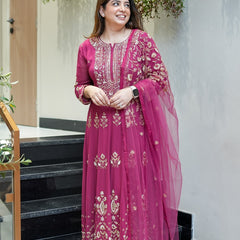 Reva Hand Embroidered Anarkali Set