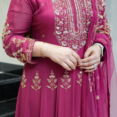 Reva Hand Embroidered Anarkali Set