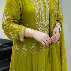 Reva Hand Embroidered Anarkali Set