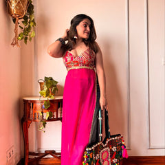 WOMEN PRINTED WITH MIRROR WORK KURTA