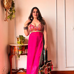 WOMEN PRINTED WITH MIRROR WORK KURTA