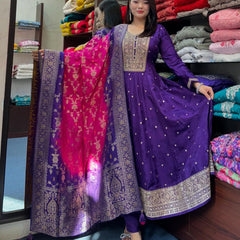 Pink Flared Suit Set