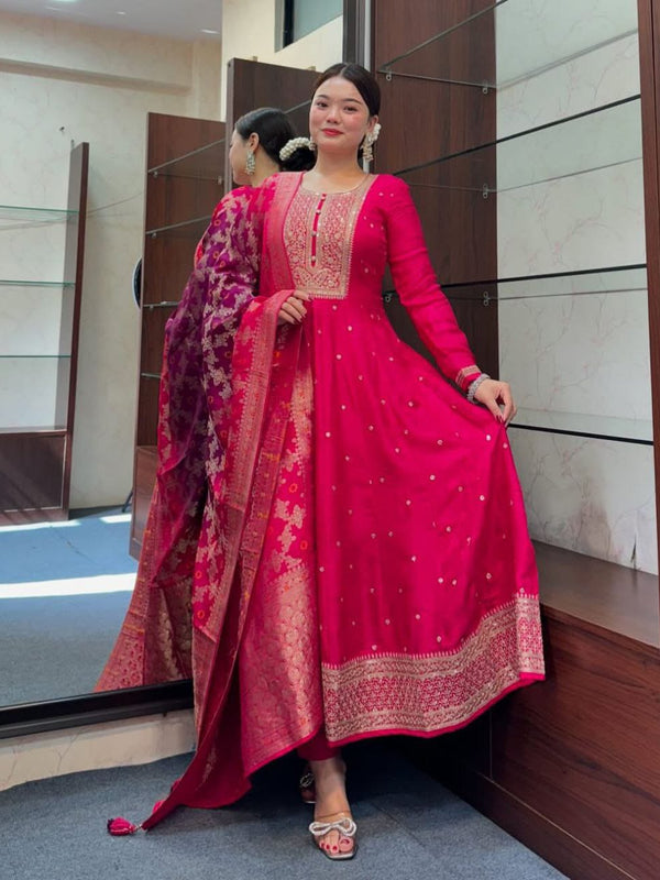 Pink Flared Suit Set