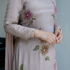 Women Hand Work With Printed Design Suit Set