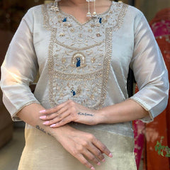 Pearl-Toned Perfection sharara set