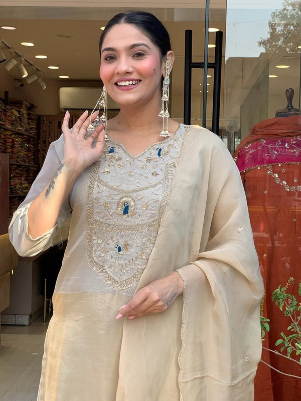 Pearl-Toned Perfection sharara set