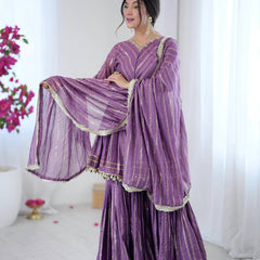 Women’s Ethnic Anarkali Sharara Set