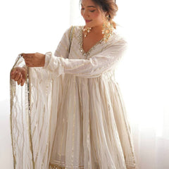 Women’s Ethnic Anarkali Sharara Set