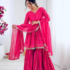 Women’s Ethnic Anarkali Sharara Set