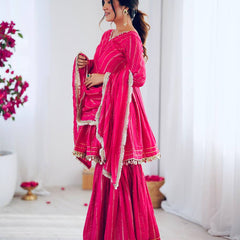Women’s Ethnic Anarkali Sharara Set