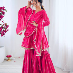 Women’s Ethnic Anarkali Sharara Set